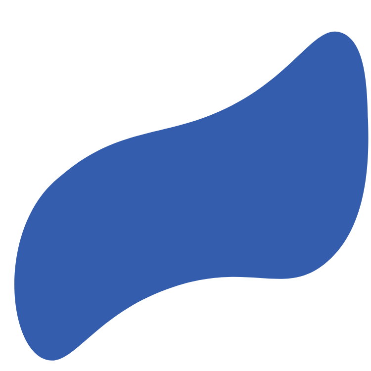 Blue shape graphic