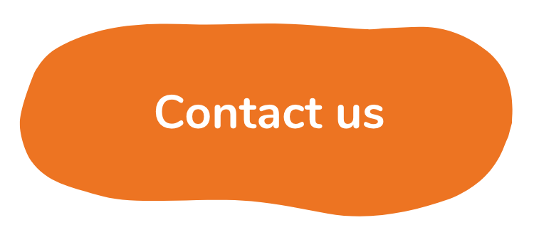 Contact us orange shape graphic